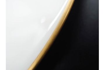大倉陶園(OKURA、OAC)　オールド大倉　ゴールドライン　気品を感じるプレート4枚セット(金彩、白磁、洋食器、中皿)(R-081319)