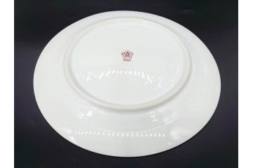 大倉陶園(OKURA、OAC)　オールド大倉　ゴールドライン　気品を感じるプレート4枚セット(金彩、白磁、洋食器、中皿)(R-081319)