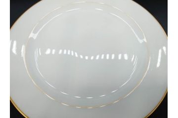 大倉陶園(OKURA、OAC)　オールド大倉　ゴールドライン　気品を感じるプレート4枚セット(金彩、白磁、洋食器、中皿)(R-081319)