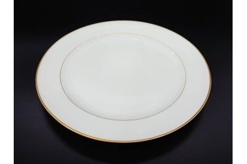 大倉陶園(OKURA、OAC)　オールド大倉　ゴールドライン　気品を感じるプレート4枚セット(金彩、白磁、洋食器、中皿)(R-081319)