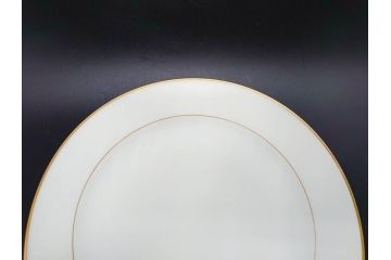 大倉陶園(OKURA、OAC)　オールド大倉　ゴールドライン　気品を感じるプレート4枚セット(金彩、白磁、洋食器、中皿)(R-081319)
