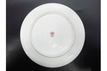 大倉陶園(OKURA、OAC)　オールド大倉　ゴールドライン　気品を感じるプレート4枚セット(金彩、白磁、洋食器、中皿)(R-081319)