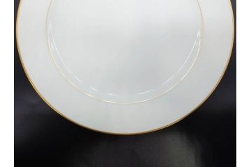 大倉陶園(OKURA、OAC)　オールド大倉　ゴールドライン　気品を感じるプレート4枚セット(金彩、白磁、洋食器、中皿)(R-081319)