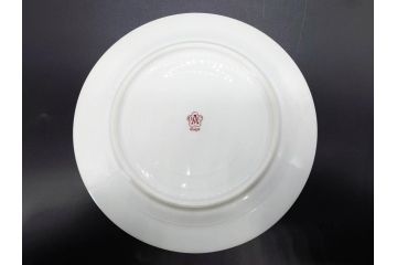 大倉陶園(OKURA、OAC)　オールド大倉　ゴールドライン　気品を感じるプレート4枚セット(金彩、白磁、洋食器、中皿)(R-081319)