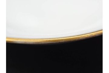 大倉陶園(OKURA、OAC)　オールド大倉　ゴールドライン　艶やかな美しさのあるプレート8枚セット(金彩、白磁、洋食器、中皿、小皿、フルーツ皿)(R-081320)