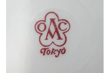 大倉陶園(OKURA、OAC)　オールド大倉　ゴールドライン　艶やかな美しさのあるプレート8枚セット(金彩、白磁、洋食器、中皿、小皿、フルーツ皿)(R-081320)