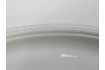 大倉陶園(OKURA、OAC)　オールド大倉　ゴールドライン　艶やかな美しさのあるプレート8枚セット(金彩、白磁、洋食器、中皿、小皿、フルーツ皿)(R-081320)