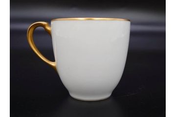 大倉陶園(OKURA、OAC)　オールド大倉　ゴールドライン　くつろぎの時間が楽しめるカップ&ソーサー6客セット(デミタス、C&S、金彩、白磁、洋食器)(R-081321)