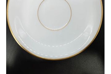 大倉陶園(OKURA、OAC)　オールド大倉　ゴールドライン　くつろぎの時間が楽しめるカップ&ソーサー6客セット(デミタス、C&S、金彩、白磁、洋食器)(R-081321)