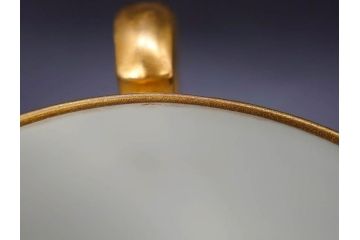 大倉陶園(OKURA、OAC)　オールド大倉　ゴールドライン　くつろぎの時間が楽しめるカップ&ソーサー6客セット(デミタス、C&S、金彩、白磁、洋食器)(R-081321)