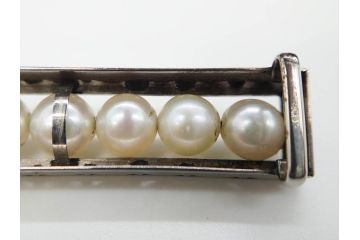彫金　真珠　パール　SPM刻印　気品に満ちた帯留3点セット(藤?、花、帯留め、着物道具、和装小物、アクセサリー)(R-081322)　