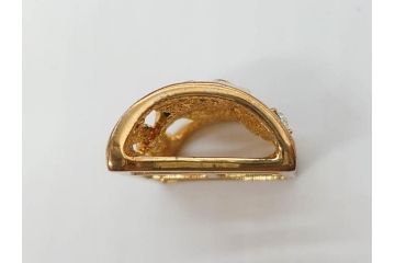 彫金　真珠　パール　SPM刻印　気品に満ちた帯留3点セット(藤?、花、帯留め、着物道具、和装小物、アクセサリー)(R-081322)　