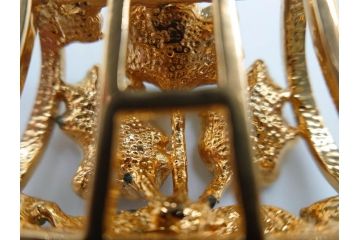 彫金　真珠　パール　SPM刻印　気品に満ちた帯留3点セット(藤?、花、帯留め、着物道具、和装小物、アクセサリー)(R-081322)　