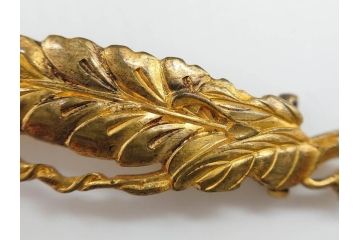 彫金　真珠　パール　SPM刻印　気品に満ちた帯留3点セット(藤?、花、帯留め、着物道具、和装小物、アクセサリー)(R-081322)　