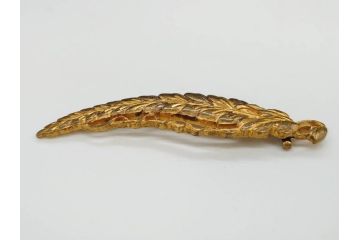 彫金　真珠　パール　SPM刻印　気品に満ちた帯留3点セット(藤?、花、帯留め、着物道具、和装小物、アクセサリー)(R-081322)　