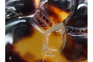 べっ甲(鼈甲)　螺鈿　色々な組合せが楽しめる帯留6点セット(瓢箪、ひょうたん、フクロウ、梟、波に千鳥、扇子、帯留め、着物道具、和装小物、アクセサリー)(R-081323)
