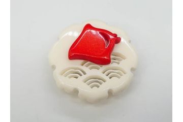 べっ甲(鼈甲)　螺鈿　色々な組合せが楽しめる帯留6点セット(瓢箪、ひょうたん、フクロウ、梟、波に千鳥、扇子、帯留め、着物道具、和装小物、アクセサリー)(R-081323)