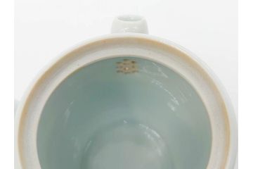 須田菁華　九谷焼　呉須赤絵　赤玉　鮮やかな色合いに気分も華やぐ急須(花、和食器、水注、茶道具、煎茶、茶器、水指、水差、共箱付き、ウコン布付き)(R-081325)