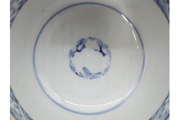 江戸期　古伊万里　赤絵　金彩　鮮やかな色彩が目を引く湯呑み5客セット(鳳凰、松竹梅、湯のみ、ぐい呑み、煎茶、茶器、和食器)(R-081328)