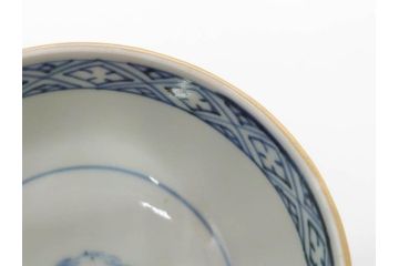 江戸期　古伊万里　赤絵　金彩　鮮やかな色彩が目を引く湯呑み5客セット(鳳凰、松竹梅、湯のみ、ぐい呑み、煎茶、茶器、和食器)(R-081328)