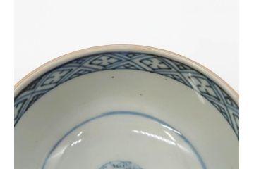 江戸期　古伊万里　赤絵　金彩　鮮やかな色彩が目を引く湯呑み5客セット(鳳凰、松竹梅、湯のみ、ぐい呑み、煎茶、茶器、和食器)(R-081328)