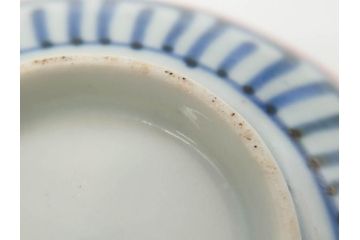 江戸期　古伊万里　赤絵　金彩　鮮やかな色彩が目を引く湯呑み5客セット(鳳凰、松竹梅、湯のみ、ぐい呑み、煎茶、茶器、和食器)(R-081328)