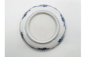 江戸期　古伊万里　赤絵　金彩　約12cm　3.9寸　食卓を華やいだ雰囲気に演出する小皿5枚セット(寿字、菊唐草文、吉祥文様、銘々皿、和皿、和食器、三寸九分)(R-081331)