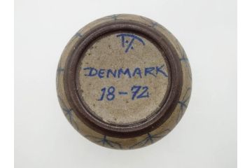 ビンテージ　デンマーク　Thomas Toft(トーマス・トフト)　18-72　深みのある土の質感が魅力の花瓶(DENMARK、ヴィンテージ、フラワーベース、花生、花瓶、花入、北欧)(R-081332)