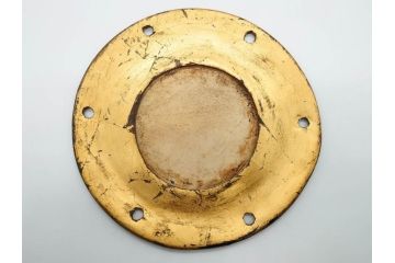 時代物　和楽器　優雅なデザインが見事な小鼓(梨地、金蒔絵、桜、紅葉、花、流水文様、木製、漆、つづみ、鼓胴、革一組2枚、調緒2本組、横調べ、縦調べ、小締、和楽器、打楽器、雅楽、能楽)(R-081334)