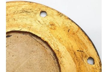 時代物　和楽器　優雅なデザインが見事な小鼓(梨地、金蒔絵、桜、紅葉、花、流水文様、木製、漆、つづみ、鼓胴、革一組2枚、調緒2本組、横調べ、縦調べ、小締、和楽器、打楽器、雅楽、能楽)(R-081334)