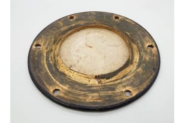 時代物　和楽器　気品を感じる小鼓(金蒔絵、水車、千鳥、木製、漆、つづみ、鼓胴、革一組2枚、調緒2本組、横調べ、縦調べ、小締、打楽器、雅楽、能楽)(R-081335)