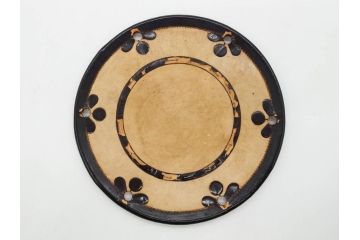 時代物　和楽器　気品を感じる小鼓(金蒔絵、水車、千鳥、木製、漆、つづみ、鼓胴、革一組2枚、調緒2本組、横調べ、縦調べ、小締、打楽器、雅楽、能楽)(R-081335)