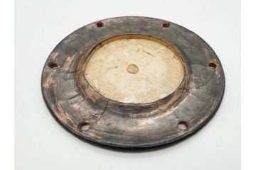時代物　和楽器　気品を感じる小鼓(金蒔絵、水車、千鳥、木製、漆、つづみ、鼓胴、革一組2枚、調緒2本組、横調べ、縦調べ、小締、打楽器、雅楽、能楽)(R-081335)