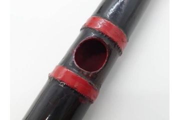 時代物　龍笛　和の雰囲気漂う笛2点セット(能管?、篠笛?、民謡、歌舞伎、雅楽、横笛、和楽器)(R-081337)