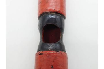 時代物　龍笛　和の雰囲気漂う笛2点セット(能管?、篠笛?、民謡、歌舞伎、雅楽、横笛、和楽器)(R-081337)