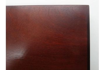 北海道民芸家具　シックな色合いが魅力の書類箱&花台(木製、文箱、手許箱、収納箱、飾り台、陳列台、ディスプレイ台)(R-081347)