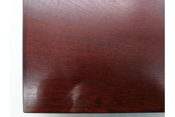 北海道民芸家具　シックな色合いが魅力の書類箱&花台(木製、文箱、手許箱、収納箱、飾り台、陳列台、ディスプレイ台)(R-081347)
