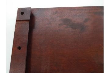 北海道民芸家具　シックな色合いが魅力の書類箱&花台(木製、文箱、手許箱、収納箱、飾り台、陳列台、ディスプレイ台)(R-081347)