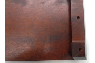 北海道民芸家具　シックな色合いが魅力の書類箱&花台(木製、文箱、手許箱、収納箱、飾り台、陳列台、ディスプレイ台)(R-081347)