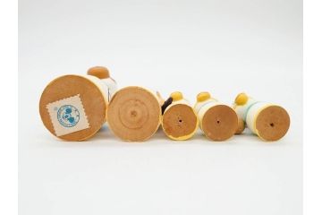 ビンテージ　ディズニー　心が和むまんがこけし52点セット(ヴィンテージ、木製人形、ミッキー、シンデレラ、ダンボ、わんわん物語、ピノキオ、ドナルド、デイジー、三匹の子ぶた)(R-081349)