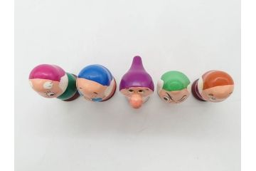 ビンテージ　ディズニー　心が和むまんがこけし52点セット(ヴィンテージ、木製人形、ミッキー、シンデレラ、ダンボ、わんわん物語、ピノキオ、ドナルド、デイジー、三匹の子ぶた)(R-081349)