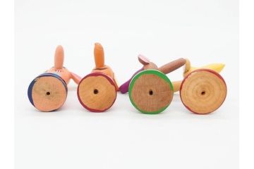 ビンテージ　ディズニー　心が和むまんがこけし52点セット(ヴィンテージ、木製人形、ミッキー、シンデレラ、ダンボ、わんわん物語、ピノキオ、ドナルド、デイジー、三匹の子ぶた)(R-081349)