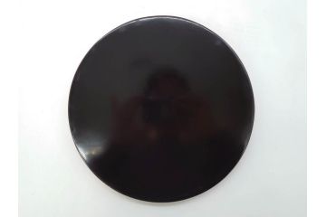 輪島塗　蒔絵　朱塗　雅な佇まいの丸盆2枚セット(お盆、トレイ、トレー、金彩、花唐草、漆器、漆芸)(R-081351)
