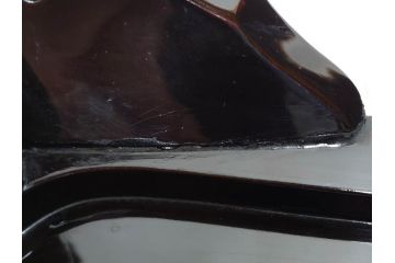 江戸〜明治期　蒔絵　松唐草　火箸　華やかな気品を感じる大名火鉢(木製、漆芸、猫脚、手あぶり)(R-081353)