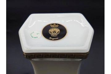 VERSACE(ヴェルサーチェ)　Rosenthal(ローゼンタール)　メデューサ　独創的なデザインが魅力の花瓶(ゴルゴナ、フラワーベース、花器、花入、花生、金彩、共箱付き、袋付き)(R-081354)