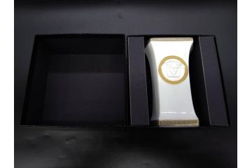 VERSACE(ヴェルサーチェ)　Rosenthal(ローゼンタール)　メデューサ　独創的なデザインが魅力の花瓶(ゴルゴナ、フラワーベース、花器、花入、花生、金彩、共箱付き、袋付き)(R-081354)