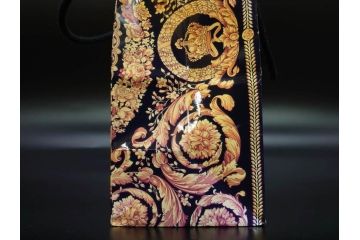 VERSACE(ヴェルサーチェ)　Rosenthal(ローゼンタール)　メデューサ　洗練されたデザインが美しい花瓶(ゴルゴナ、フラワーベース、花器、花入、花生、金彩、共箱付き、袋付き)(R-081355)
