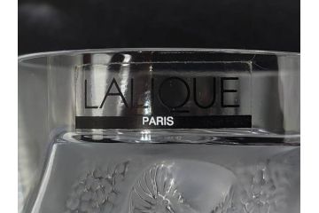 フランス　LALIQUE(ラリック)　ユロット　和気あいあいとした気分を盛り上げるSAKEタンブラー6客セット(フクロウ、梟、サテンクリスタル、グラス、硝子、ガラス)(R-081356)