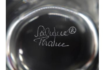 フランス　LALIQUE(ラリック)　ユロット　和気あいあいとした気分を盛り上げるSAKEタンブラー6客セット(フクロウ、梟、サテンクリスタル、グラス、硝子、ガラス)(R-081356)