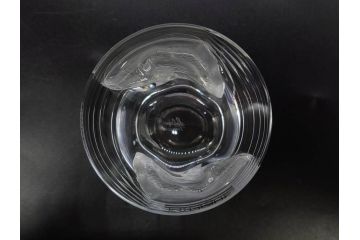 フランス　LALIQUE(ラリック)　ユロット　和気あいあいとした気分を盛り上げるSAKEタンブラー6客セット(フクロウ、梟、サテンクリスタル、グラス、硝子、ガラス)(R-081356)